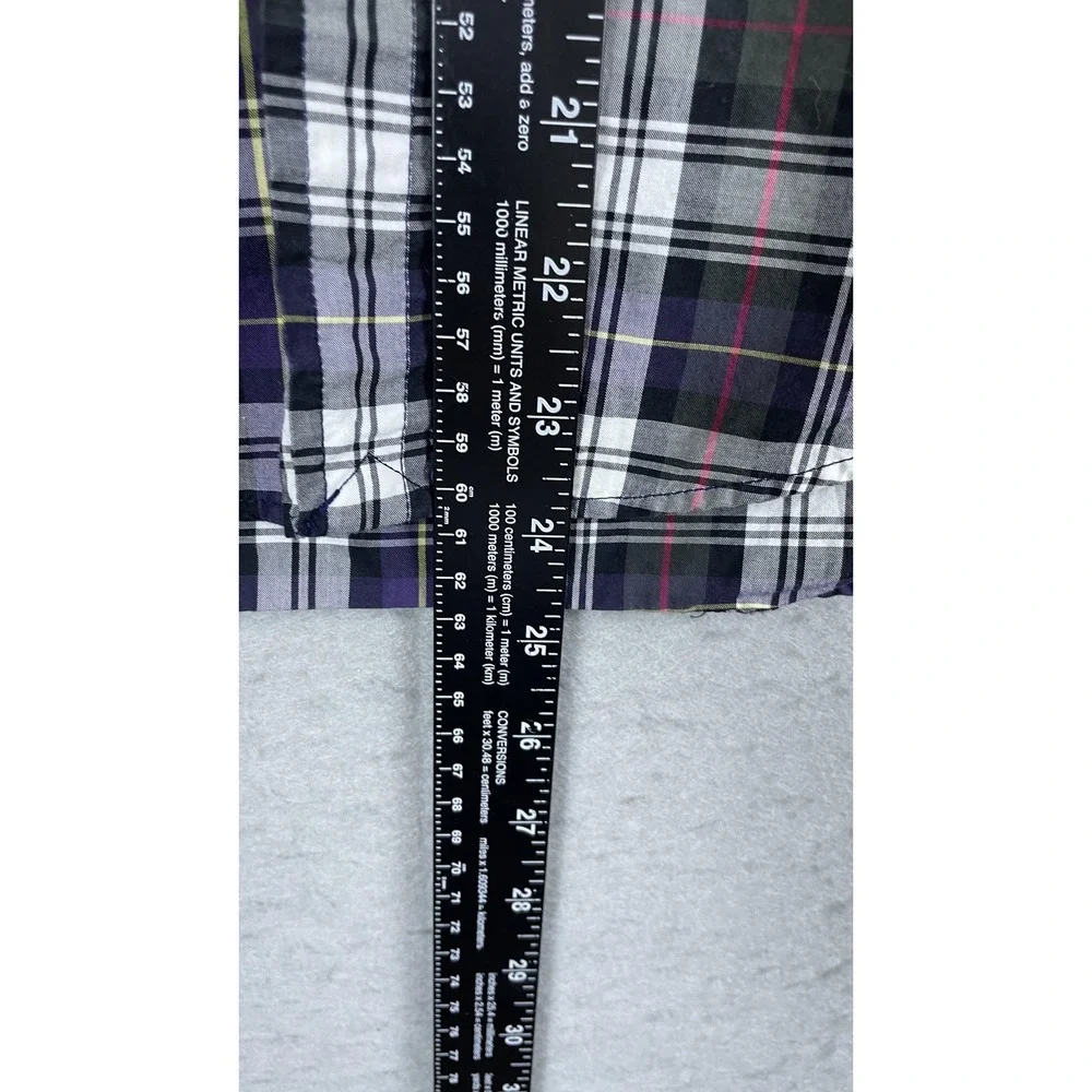 Ralph Lauren Shirt Boys Small 8 Purple Plaid Button Down Long Sleeve Casual‎